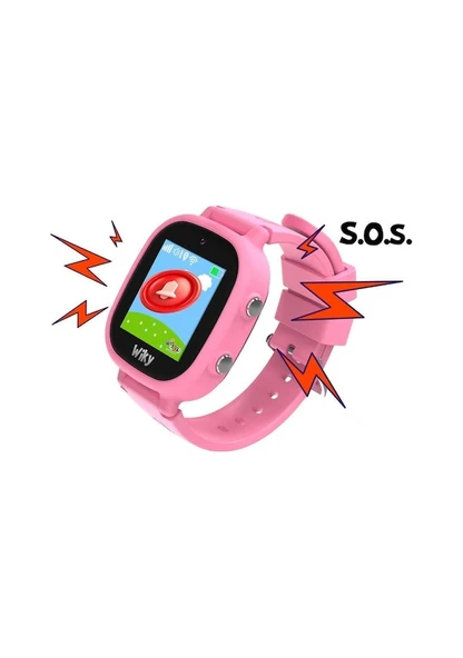 Wiky Watch 5E Pembe Akıllı Çocuk Saati - Resim 2