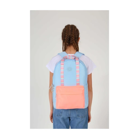 Kaukko Double Stripe Sırt Çantası Blue K1765 ürün görseli 1