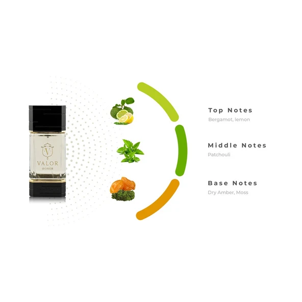 Khadlaj. Valor Honor EDP 100 ml Erkek Parfüm - Resim 3