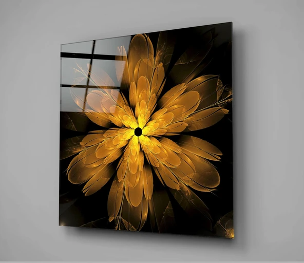 Çiçek Cam Tablo - Resim 2