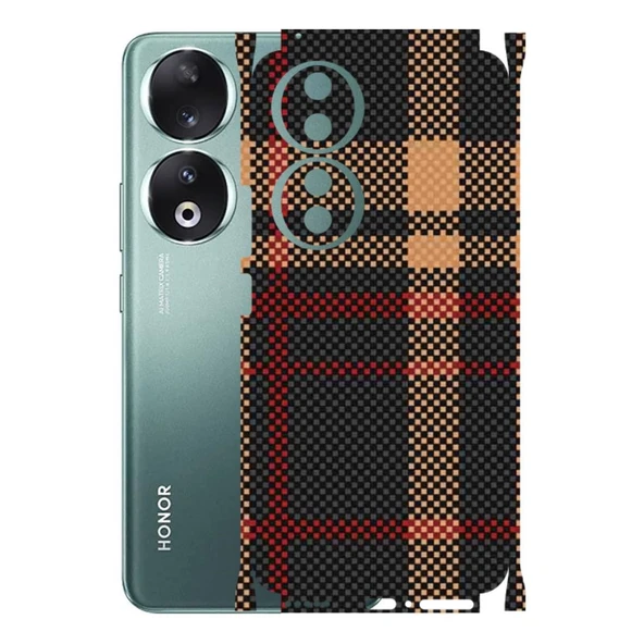 Kapps Honor 90 ile Uyumlu Rainbow Serisi Premium Kaplama 360  Siyah-Sarı ürün görseli 1