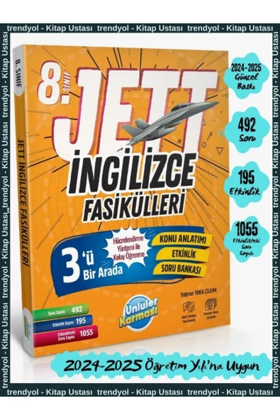 8. SINIF LGS JETT İNGİLİZCE FASİKÜLLERİ 2026 BASKIDIR ürün görseli 1