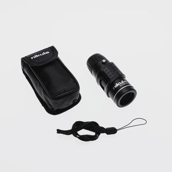Nıkula 7x18  Avuç Içi  Kauçuk Kaplamalı Hd Optik, Cepte Taşınan Mini Monoküler Dürbün ürün görseli 1