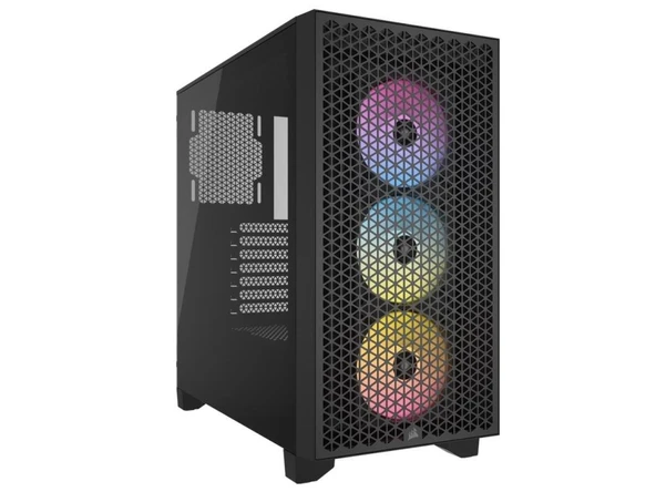 Corsair iCUE 3000D RGB Airflow Siyah Temperli Cam ATX Mid Tower Gaming Kasa CC-9011255-EU - Teşhir ürün görseli 1