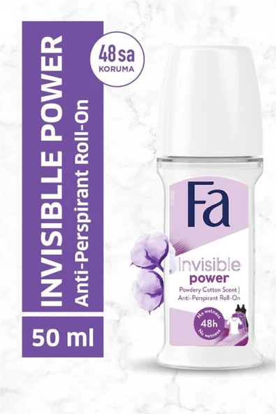 Fa Women Invisible Power Leke Karşıtı Roll-On 50 ml Deodorant - 72 Saat Etkili Kıyafet Korumalı ürün görseli 1
