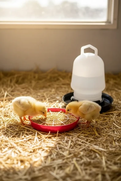 Civciv Suluk 0,75 ML Kaliteli Plastik + Tabak Yemlik ürün görseli 1