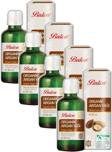 Balen Organik Argan Yağı Soğuk Pres 50 ml 4 Adet ürün görseli 1