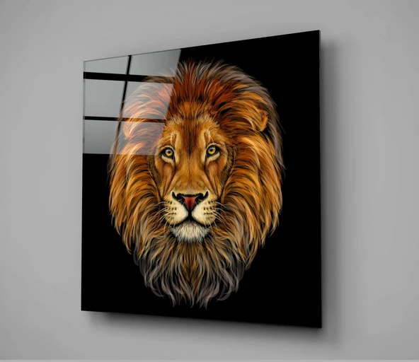 Aslan Cam Tablo - Resim 2
