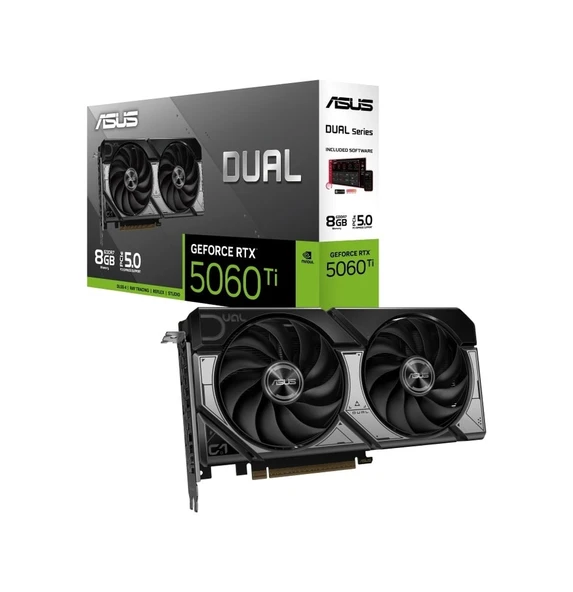 Asus Dual Geforce Rtx 5060 Ti 8gb Dual-rtx5060ti-8gb Gddr7 128bit ürün görseli 1