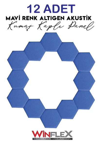 12 ADET ALTIGEN AKUSTİK KUMAŞ KAPLI PANEL (17x20CM) ürün görseli 1