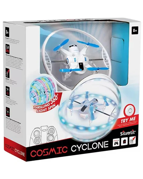 Silverlit Flybotic Cosmic Cyclone Dönen LED Halkalı Şarjlı Uzaktan Kumandalı Drone 84828 ürün görseli 1