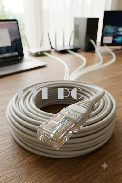 10 METRE 10 M 10 MT Cat6 Ethernet Kablosu 10 Mt Metre Lan Internet Kablo Cat 6 ürün görseli 1