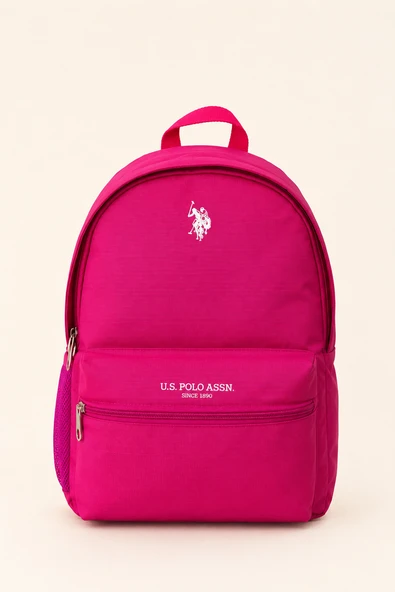 U.S. Polo Assn. Pembe Okul Sırt Çantası Günlük Seyahat Geniş Hacimli Çok Bölmeli Dayanıklı PLCAN26087 ürün görseli 1