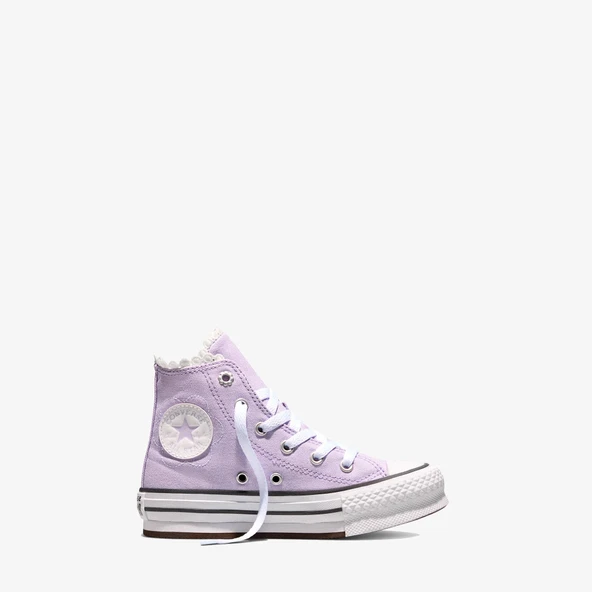 Chuck Taylor All Star EVA Lift Çocuk Çiçek Desenli Lila Sneaker ürün görseli 1