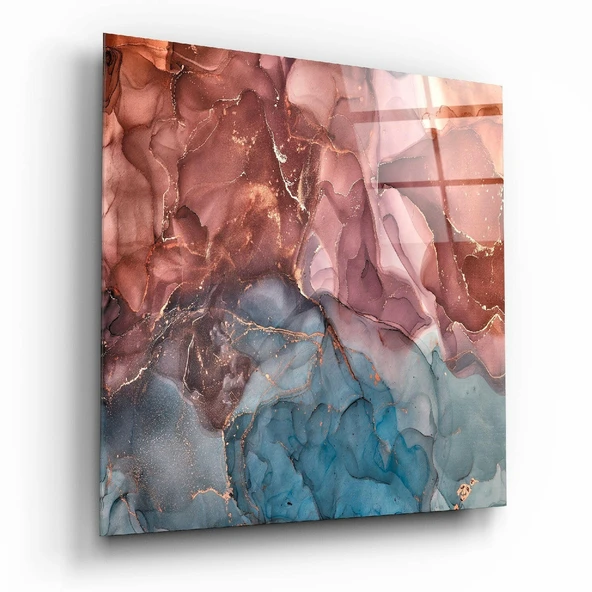 Renkli Mermer Cam Tablo ürün görseli 1