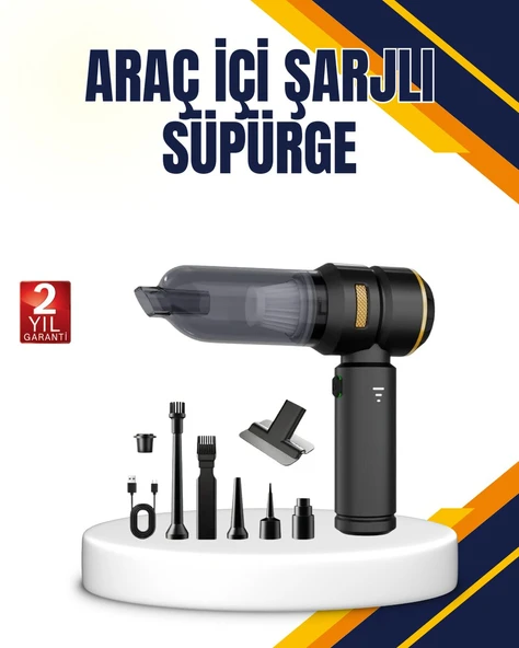 15000 PA Emiş Gücü ve Hava Üfleme Özellikli Şarjlı Süpürge ürün görseli 1