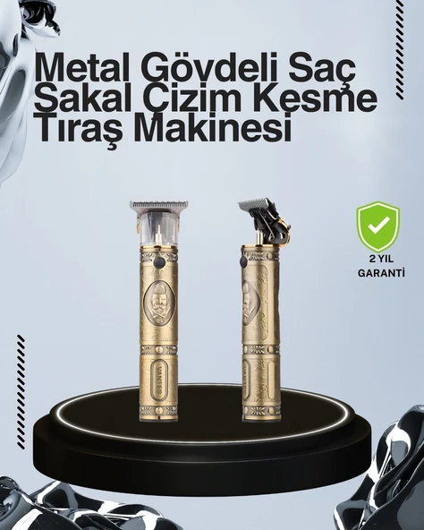 Kompakt Tasarımlı, Uzun Pil Ömürlü Saç Sakal Kesme Makinesi ürün görseli 1