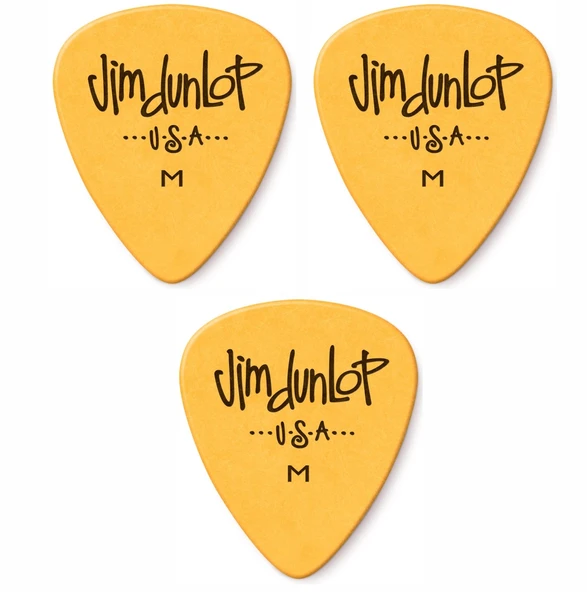 Jim Dunlop 479RMD Gitar Pena Medium 3 Adet Polys Yellow ürün görseli 1