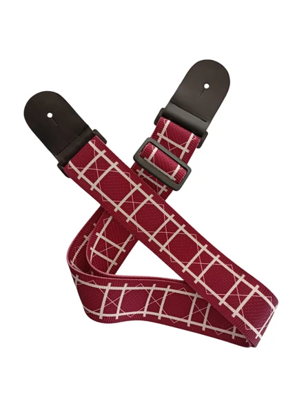 Rj200-C2 Gitar Askısı Deluxe Guitar Strap Deri Başlıklı 2 Katlı ürün görseli 1
