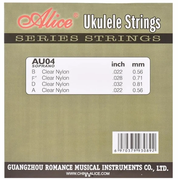 Alice AU04 Ukulele Takım Tel - Resim 2