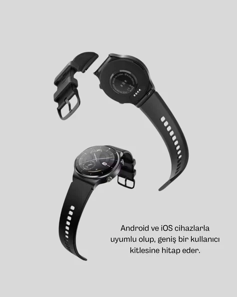Kablosuz Şarjlı Bluetooth Görüşmeli Akıllı Saat – Android & iOS Uyumlu - Resim 3
