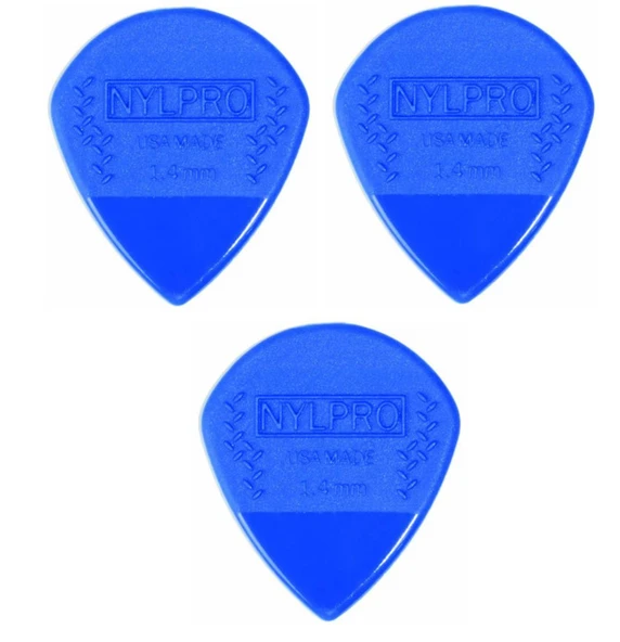 3NPR7 Mavi Kaymaz Gitar Penası 3 Adet Pena STD NYLPRO 1.4 MM ürün görseli 1