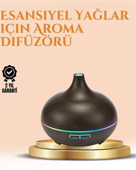 550 ml Ultrasonik Yağ Difüzörü ve Soğuk Buhar Nemlendirici ürün görseli 1
