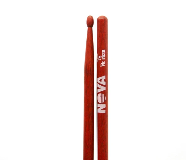 VicFirth N7AR Nova Baget (Çift) Nova 7A Kırmızı Bateri Çubuğu ürün görseli 1