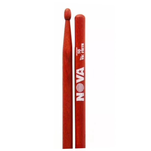 Vicfirth Nova N5BR Kırmızı Baget Nova (Çift) 5B Bateri çubuğu ürün görseli 1