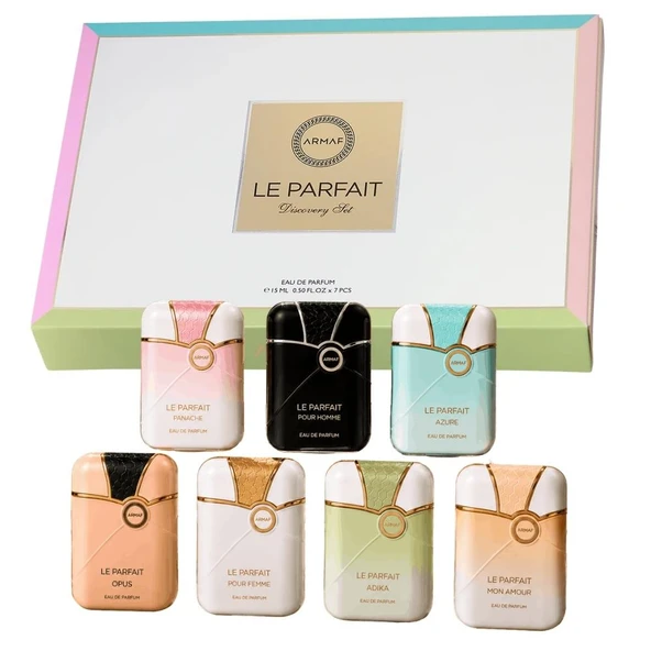 Armaf Le Parfait Discovery Set 7x15 ml EDP Unisex Parfüm Seti ürün görseli 1