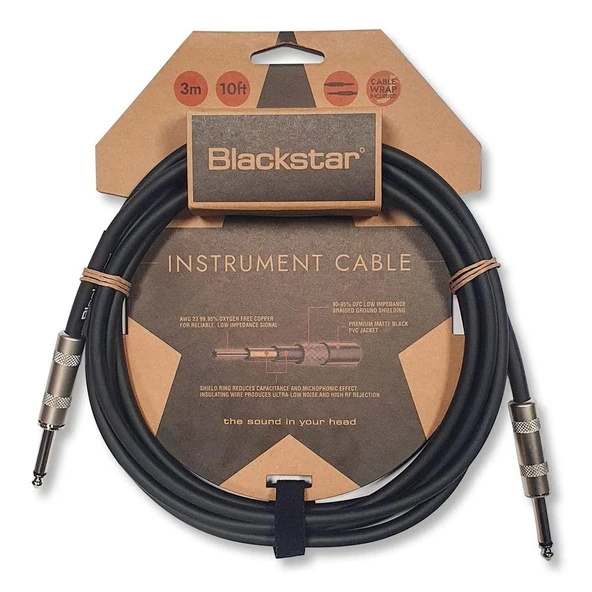 Blackstar Enstrüman Kablosu (3 m) Standard Str-Str BS-CABLE-STD-3M-SS ürün görseli 1