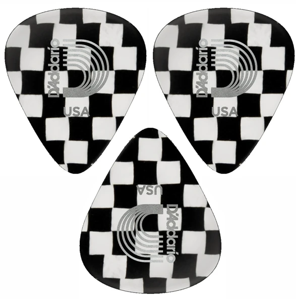 1CCB4 Gitar Penası 3 Adet 0,70 Mm. Dama Checkerboard ürün görseli 1
