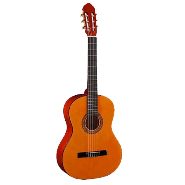 Toledo LC-3600OR 3/4 Klasik Gitar (Koyu Natural) Kılıflı ürün görseli 1
