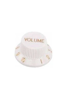Valencia Pnb1Twt Gitar Pot. Düğme Başlığı Plastik Beyaz Dr.Parts ürün görseli 1