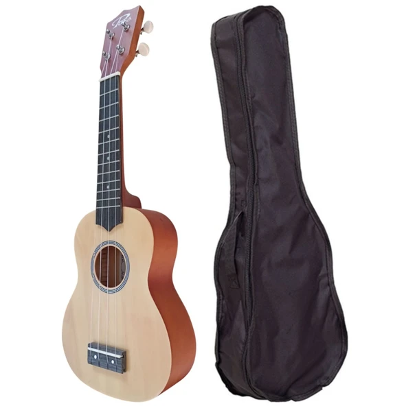 Puka UK-21-NAT Soprano Ukulele Naturel (Kılıf Dahil) ürün görseli 1