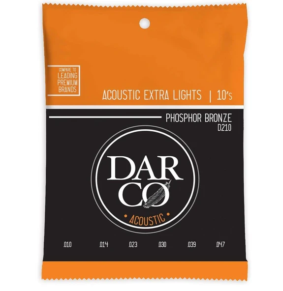 Martin Darco D210 Extra Light Akustik Gitar Teli (0.10 - 0.47) ürün görseli 1