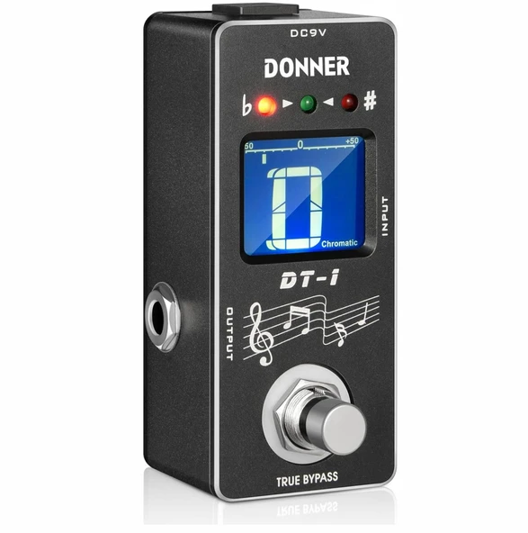 Donner DT-1 Tuner Pedal (Siyah) - Resim 2
