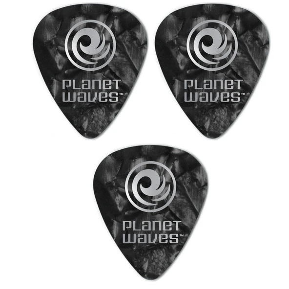 Planet Waves 1CBKP4 Gitar Pena 3 Adet 0.70 MM Black - Medium Pena ürün görseli 1