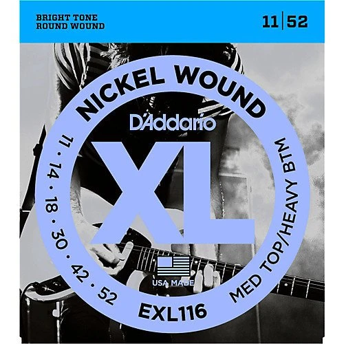 Daddario EXL116 XL 011 Elektro Gitar Teli MED TOP/HEAVY BOTTOM 0.11-0.52 ürün görseli 1