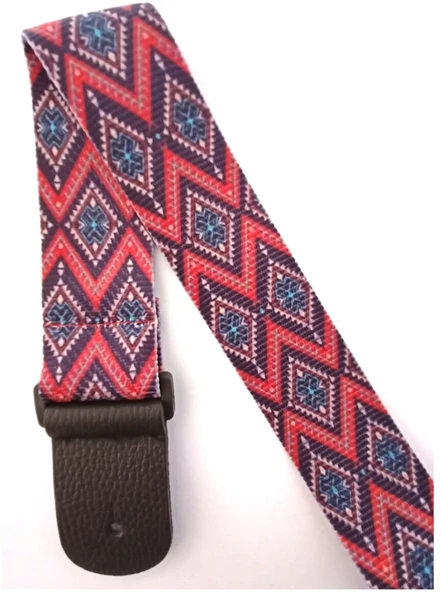 Raymond Joes Rj200-b13 Gitar Askısı Deluxe Teal Guitar Strap Deri Başlıklı ürün görseli 1