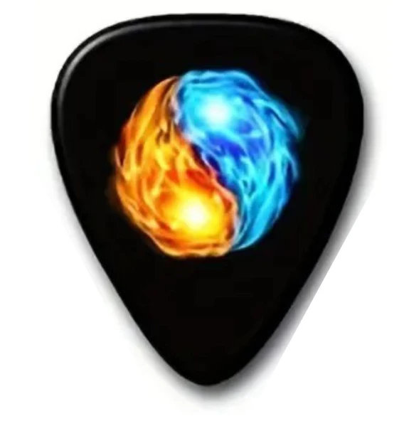 717S6 Gitar Penası 1 Adet Fire Yinyang (0.96mm) ürün görseli 1