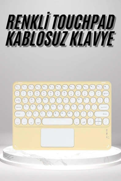 Touchpad Uyumlu Bluetooth Klavye Slim Kablosuz Wifi Q Klavye ürün görseli 1