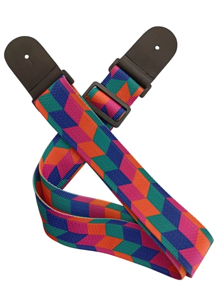 Rj200-C5 Gitar Askısı Deluxe Guitar Strap Deri Başlıklı 2 Katlı ürün görseli 1