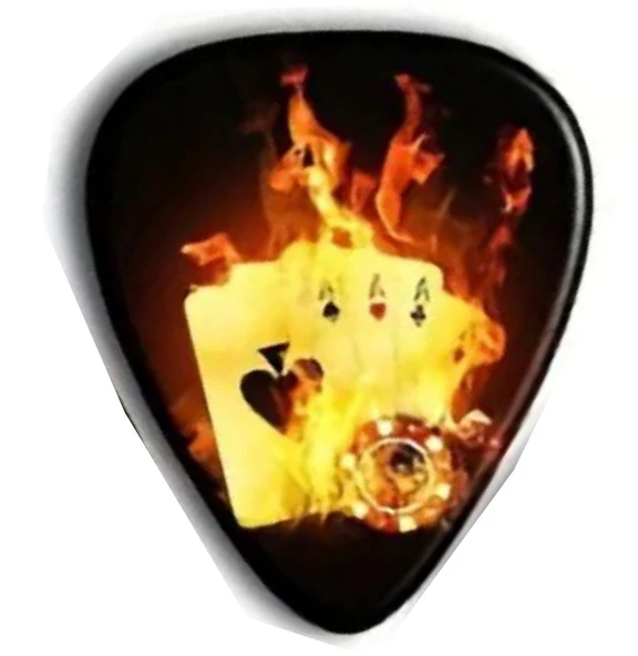 717S5 Gitar Penası 1 Adet Fire Card (0.96mm) ürün görseli 1