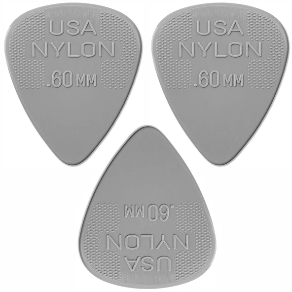 Jim Dunlop 44R.60 3 Adet Gitar Penası 0,60 mm Nylon ürün görseli 1