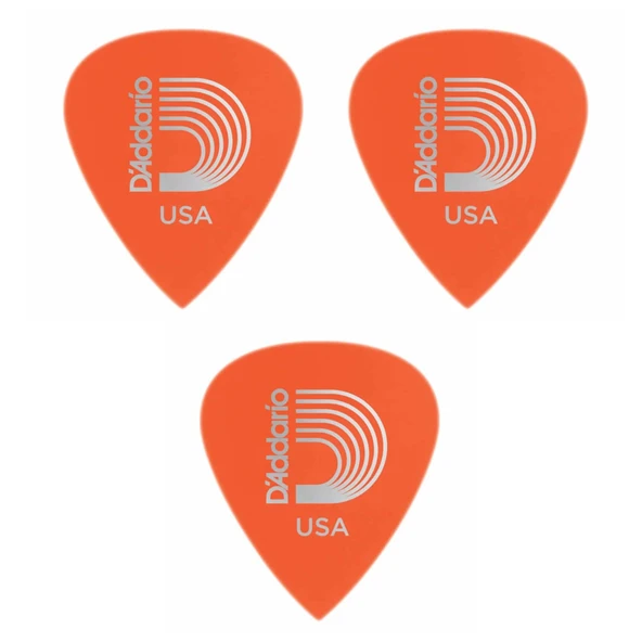 Daddario 6DOR2-3 Gitar Penası 3 Adet 0,60 MM  Duralin Light - Sivri Uç ürün görseli 1