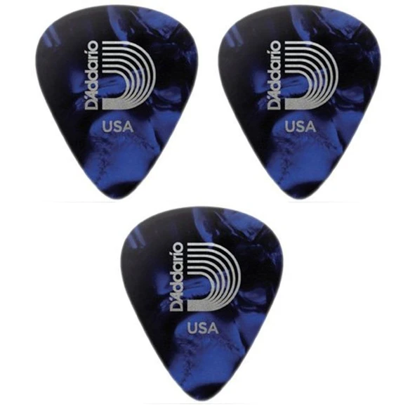 Daddario 1CAP4-BL 3 Adet Gitar Pena 0.70 mm Mavi Medium ürün görseli 1