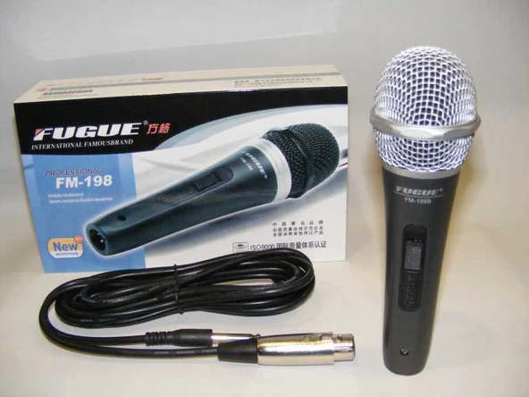 FUGUE Fm-198b Mikrofon - Kablo Dahildir - Resim 2