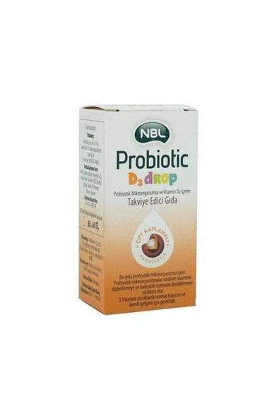 NBL Probiotic D3 Drop Vit 7,5 ml - Resim 3