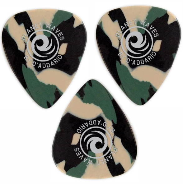 1CCF4K Gitar Penası 3 Adet Medium Kamuflaj ürün görseli 1